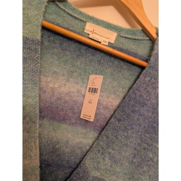 NWT, Anthropologie Ombre Stripe Duster Sweater - Picture 5 of 8